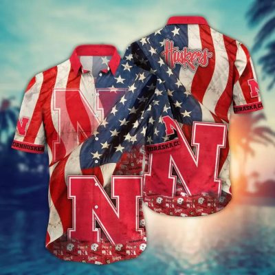 Nebraska Cornhuskers NCAA Flower Aloha Hawaiian Shirt 12, NCAA Hawaiian Shirt