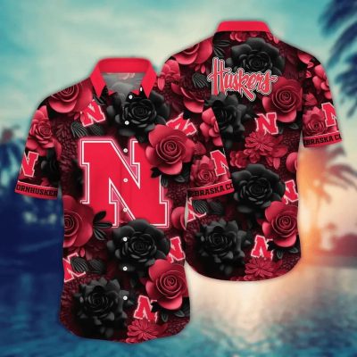 Nebraska Cornhuskers NCAA Flower Aloha Hawaiian Shirt 7, NCAA Hawaiian Shirt