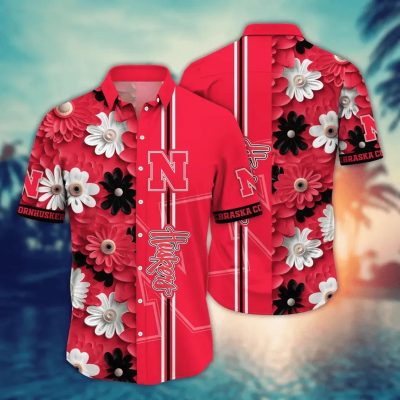 Nebraska Cornhuskers Style Hot Trending Summer NCAA Flower Aloha Hawaiian Shirt