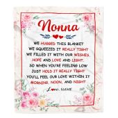 Nonna Blanket From Grandkids Granddaughter Grandson We Hugged This Blanket Floral Personalized Blanket For Mom Mother S Day Gifts Blanket 1 Ehfnzv.jpg - demo10
