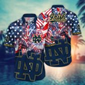 Notre Dame Fighting Irish NCAA Flower Aloha Hawaiian Shirt 10, NCAA Hawaiian Shirt