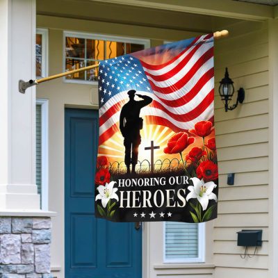 Memorial Day Honoring Our Heroes Veteran American Flag MLN5331TTH - Flagwix