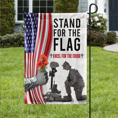 Memorial Day Thank you Veteran Kneel For The Cross Flag MLN1241F - Flagwix