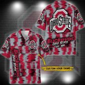 Ohio State Buckeyes Aloha Hawaiian Shirt Custom Your Name, NCAA Hawaiian Shirt