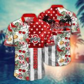 Ohio State Buckeyes Style Hot Trending Summer NCAA Flower Aloha Hawaiian Shirt 10, NCAA Hawaiian Shirt