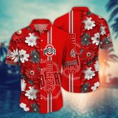 Ohio State Buckeyes Style Hot Trending Summer NCAA Flower Aloha Hawaiian Shirt 14, NCAA Hawaiian Shirt