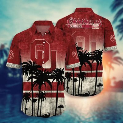 Oklahoma Sooners Aloha Hawaiian Shirt, NCAA Hawaiian Shirt
