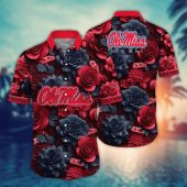 Ole Miss Rebels NCAA Flower Aloha Hawaiian Shirt 7, NCAA Hawaiian Shirt