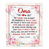 Oma Blanket From Grandkids Granddaughter Grandson We Hugged This Blanket Floral Personalized Blanket For Mom Mother S Day Gifts Blanket 1 Zn0rpk.jpg - demo10