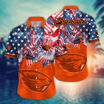 Oregon State Beavers NCAA Flower Aloha Hawaiian Shirt 10, NCAA Hawaiian Shirt