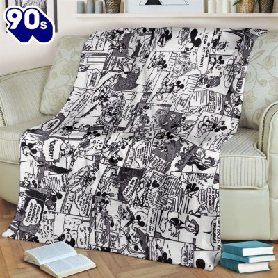 Original Mickey Comic Disney Fleece Blanket Gift For Fan - Musicdope90s