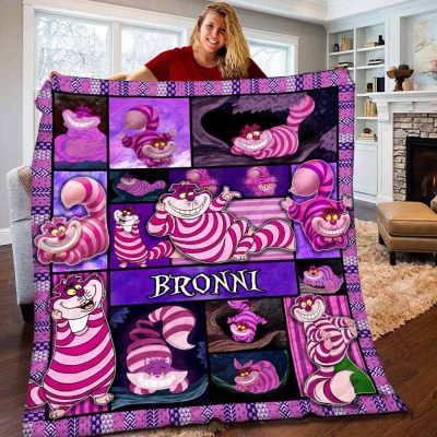 Personalized Disney Cheshire Cat Soft Fleece Blanket Personalized Disney Cheshire Cat Soft Fleece Blanket