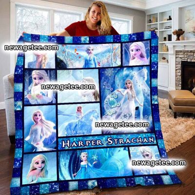 Personalized Disney Frozen Elsa Queen Sherpa Fleece Blanket Personalized Disney Frozen Elsa Queen Sherpa Fleece Blanket
