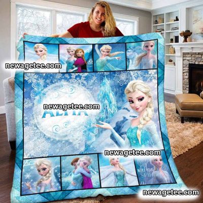 Personalized Disney Frozen Elsa Queen Soft Fleece Blanket Personalized Disney Frozen Elsa Queen Soft Fleece Blanket