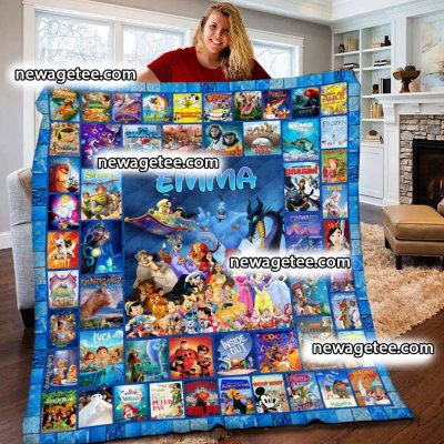 Personalized Disney Movies Sherpa Blanket Quilt Personalized Disney Movies Sherpa Blanket Quilt
