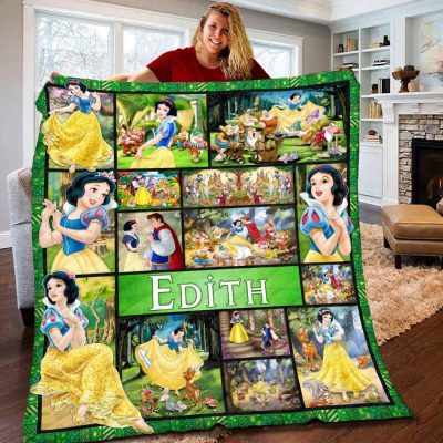 Personalized Disney Snow White Fleece Quilt Blanket Personalized Disney Snow White Fleece Quilt Blanket