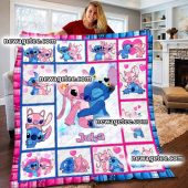 Personalized Disney Stitch Angel Sherpa Blanket Stitch Angel - Etsy Singapore