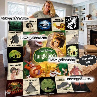 Personalized Disney The Jungle Book Sherpa Blanket Personalized Disney The Jungle Book Sherpa Blanket