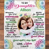 Personalized Name Photo To My Daughter Mandala Love From Mom Gift Ideas Blanket Blankets For Mothers Day Mother S Day Gifts Blanket 3 Nparj7.jpg - demo10