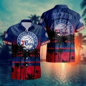 Philadelphia 76ers Aloha Hawaiian Shirt, NCAA Hawaiian Shirt