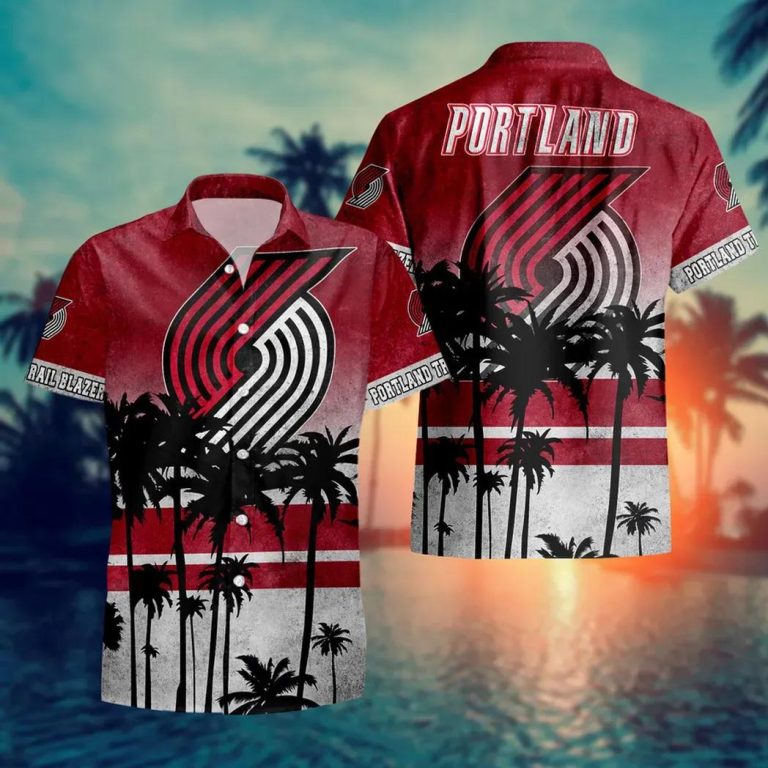 Portland Trail Blazers Aloha Hawaiian Shirt, NCAA Hawaiian Shirt