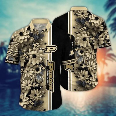 Purdue Boilermakers NCAA Flower Aloha Hawaiian Shirt 3, NCAA Hawaiian Shirt