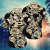 Purdue Boilermakers NCAA Flower Aloha Hawaiian Shirt 4, NCAA Hawaiian Shirt