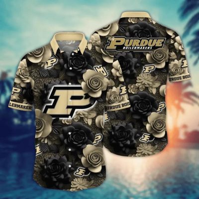 Purdue Boilermakers NCAA Flower Aloha Hawaiian Shirt 7, NCAA Hawaiian Shirt