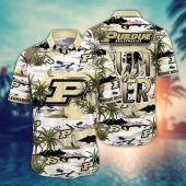 Purdue Boilermakers NCAA Flower Aloha Hawaiian Shirt 8, NCAA Hawaiian Shirt