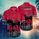 Rutgers Scarlet Knights Aloha Hawaiian Shirt, NCAA Hawaiian Shirt