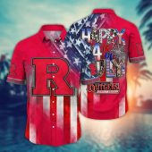 Rutgers Scarlet Knights NCAA Aloha Hawaiian Shirt, NCAA Hawaiian Shirt