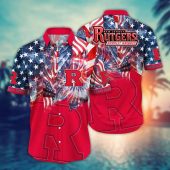 Rutgers Scarlet Knights NCAA Flower Aloha Hawaiian Shirt 12, NCAA Hawaiian Shirt