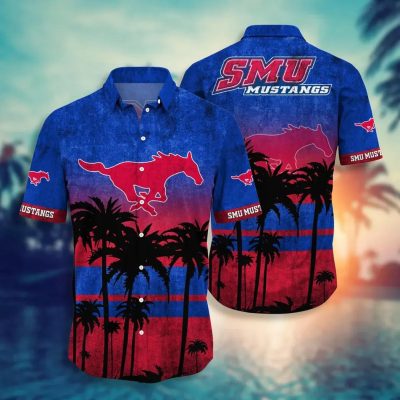 SMU Mustangs Aloha Hawaiian Shirt, NCAA Hawaiian Shirt