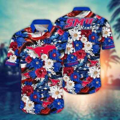 SMU Mustangs NCAA Aloha Hawaiian Shirt 1, NCAA Hawaiian Shirt