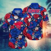 SMU Mustangs NCAA Flower Aloha Hawaiian Shirt 5, NCAA Hawaiian Shirt