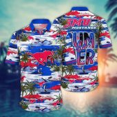 SMU Mustangs NCAA Flower Aloha Hawaiian Shirt 8, NCAA Hawaiian Shirt