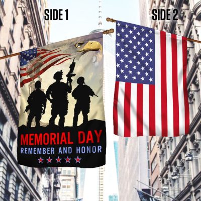 Memorial Day Veteran Remember And Honor Two-Sided Flag TPT781F - Flagwix