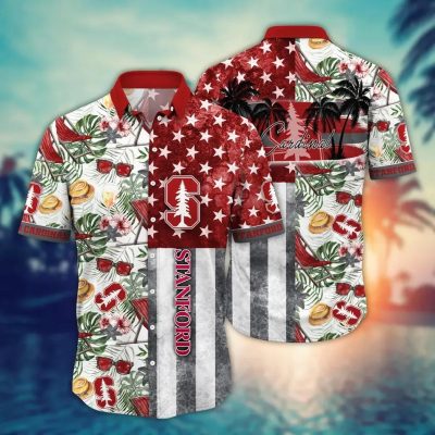 Stanford Cardinal NCAA Flower Aloha Hawaiian Shirt 10, NCAA Hawaiian Shirt