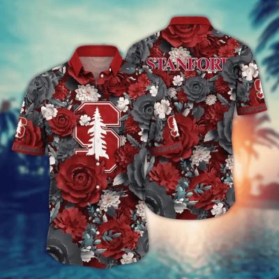 Stanford Cardinal NCAA Flower Aloha Hawaiian Shirt 4, NCAA Hawaiian Shirt
