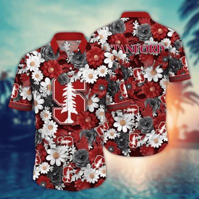 Stanford Cardinal NCAA Flower Aloha Hawaiian Shirt 7, NCAA Hawaiian Shirt