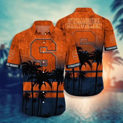 Syracuse Orange Aloha Hawaiian Shirt, NCAA Hawaiian Shirt