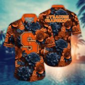 Syracuse Orange NCAA Flower Aloha Hawaiian Shirt 8, NCAA Hawaiian Shirt