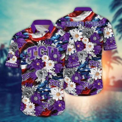 TCU Horned Frogs NCAA Aloha Hawaiian Shirt 1, NCAA Hawaiian Shirt