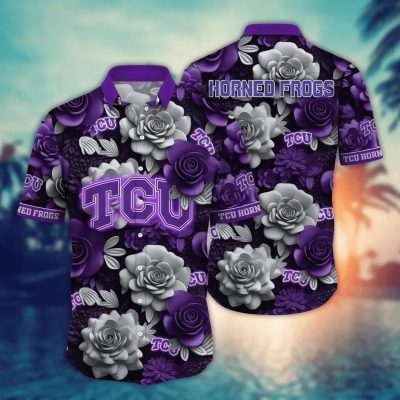 TCU Horned Frogs NCAA Flower Aloha Hawaiian Shirt 6, NCAA Hawaiian Shirt
