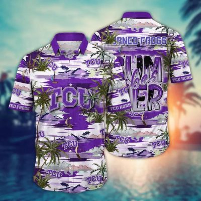TCU Horned Frogs NCAA Flower Aloha Hawaiian Shirt 8, NCAA Hawaiian Shirt