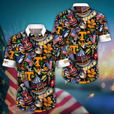 Tennessee Volunteers NCAA Flower Aloha Hawaiian Shirt 14, NCAA Hawaiian Shirt