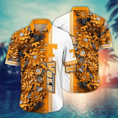 Tennessee Volunteers NCAA Flower Aloha Hawaiian Shirt 3, NCAA Hawaiian Shirt