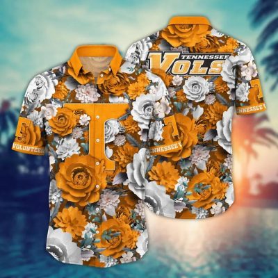 Tennessee Volunteers NCAA Flower Aloha Hawaiian Shirt 4, NCAA Hawaiian Shirt