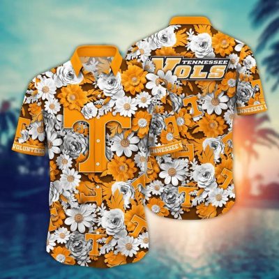 Tennessee Volunteers NCAA Flower Aloha Hawaiian Shirt 9, NCAA Hawaiian Shirt