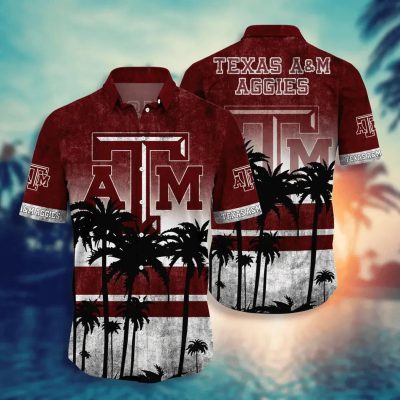 Texas A&M Aggies Aloha Hawaiian Shirt, NCAA Hawaiian Shirt
